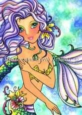 HAED -  HAENTQS23 QS Tropical Lagoon Mermaid  by Nadia Tate