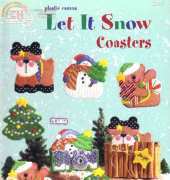 American School of Needlework Plastic Canvas 3207 Let it Snow Coasters by Kathy Wirth
