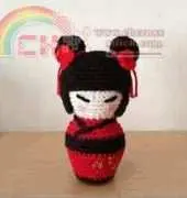 Madres Hiperactivas - Ana Artedetei - Kokeshi Amigurumi English Pattern - Free
