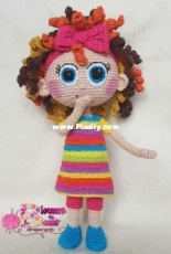 Bloemen en Bows amigurumi - Chamoy doll - Spanish