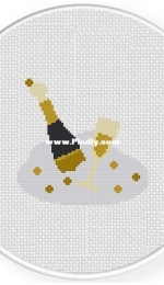 Daily Cross Stitch - Bubbly Champagne
