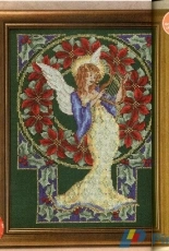 Poinsettia Angel by Maria Diaz from Cross Stitcher UK 166