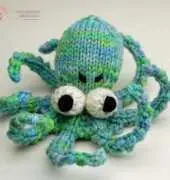 Cheezombie - Obstinate Octopus; Knit Toy