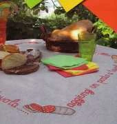 tablecloth with food from Le Idee di Susanna 269 Jul-Aug 2012