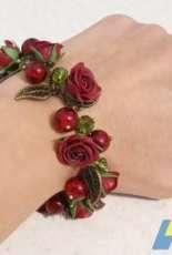 Polymer clay bracelet