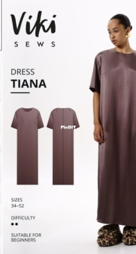 Viki Sews - Tiana Dress - Тиана Платье - Russian