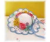 Bella Crochet - Elizabeth Ann White - Easter Bonnet Sachet