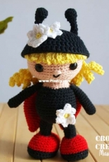 Crochet Creativo-Hamma Style and Amigurumis- Marta Ruso - Mariflower Ladybug - Spanish- Free