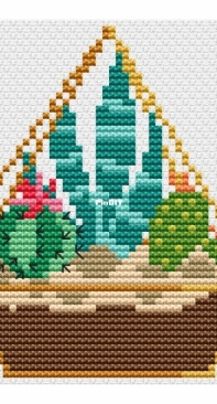 Cactus Terratium by Durene Jones - Free