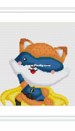 The Stitch Patterns - Hero Fox Blue
