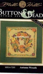 Mill Hill MH14-7205 Buttons Beads 2007 Autumn - Autumn Wreath XSD