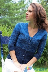 Tanis Fiber Arts - Ombré cardigan by Tanis Lavallee