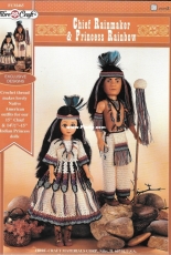 Fibre Craft - Roberta J Srock - FCM 465 -  Chief Rainmaker and  Princess Rainbow