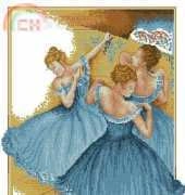 Anchor Fleur De Lis AD108 Blue Dancers