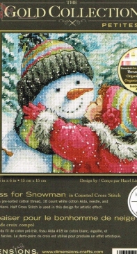 Dimensions - The Gold Collection Petites 70-08833 A Kiss for Snowman PCS