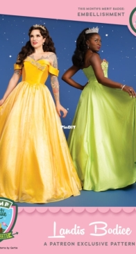 Charm Patterns - Landis Bodice - Size 2-20 / Size 18-34