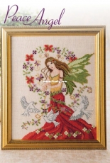 Peace Angel by Lesley Teare from Just Cross Stitch JCS February 2018 PCS + XSD