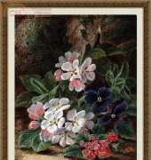 Classic Cross Stitch FR272 - A Still Life of Primroses