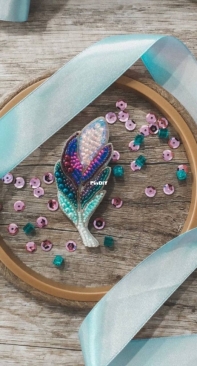 beaded brooch