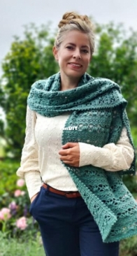 Gek op Haken - Carolien Boele - Heavenly Puff Scarf - Hemelse Puff Sjaal - Dutch