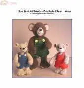 Bluebeary Treasures BBT009 Boo Bear, А Miniature Crocheted Bear by Sue Pendleton