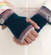 Lion Brand Yarn - Buttoned Wristers