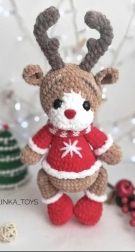 Ka.malinka Toys - Elizabeth Kamalina - New Years fawn - Елизавета Камалина - Новогодний оленёнок - Russian