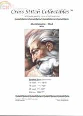 Cross Stitch Collectibles MI-04 Michelangelo - God