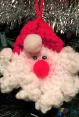 Santa face Christmas tree ornaments