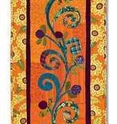C&T Publishing from Appliqué Outside the Lines - Bird Branch Table Runner by Becky Goldsmith and Linda Jenkins