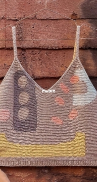 Intarsia Top by Anna Husemann