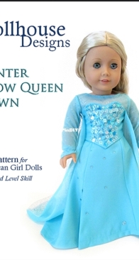 Dollhouse Designs - Renee Adams - Winter Snow Queen Gown