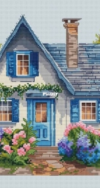 Paradise Stitch - Spring House by Olga Lankevich