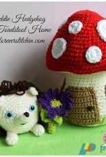 Forever Stitchin - Jodi Stredulinsky - Haddie Hedgehog and  her Toadstool Home
