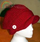 Happy Berry - Red Cap with Buttoned Strap - Free