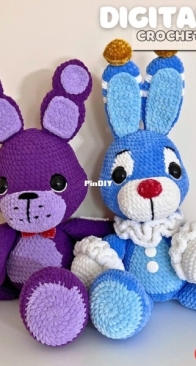 Crochet by kitten grll - Jay - 2-in-1 Big Top Rabid Rabbit