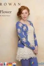 Rowan - Flower cardigan by Martin Storey - English, French, German, Dutch - Free