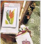 Eye Glass Cover - Exotic Florals - Kathleen Hurley for Simply Cross Stitch