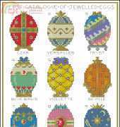 Jewelled Egg Sampler by Carol Thornton from The World of Cross Stitching TWOCS 110 XSD