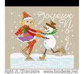 Broderie.net - Grandsire Jean-Louis - Joyeux Noël Patinage