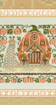 OwlForest Embroidery Snail Houses - Pumpkin  XSD + PCS