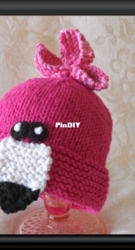 Flamingo Hat by Susan Gardner - Cotton Pickings All Sizes