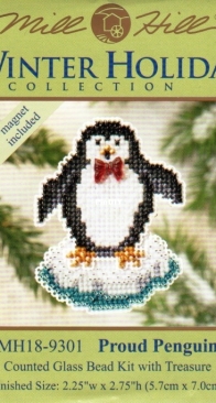 Mill Hill - Winter Holiday Collection MH18-9301 Proud Penguin XSD