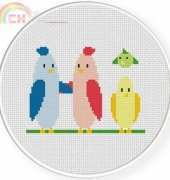 Daily Cross Stitch - Hi Birds
