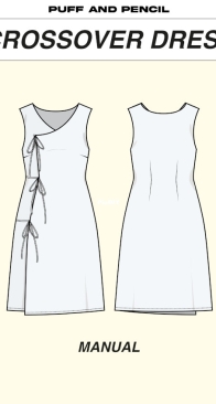 Puff and Pencil - Crossover Dress -  Size XXS-XXL