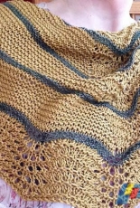 Carolina Shibori Shawlette by Gina Wilde