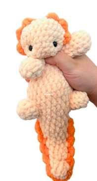 Y2KCrochet - Kaitlyn Films - Alfie the Splooting Axolotl