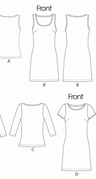 McCalls - M6355 - Dress and Top - Sizes 8-16 - English, Spanish