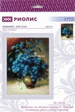 Riolis 1772 Cornflowers after I. Levitans Painting