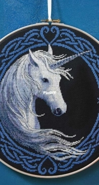 Sweet Fantasy - Celtic Unicorn by Anne Stokes from The World of Cross Stitching Issue 341 XSD